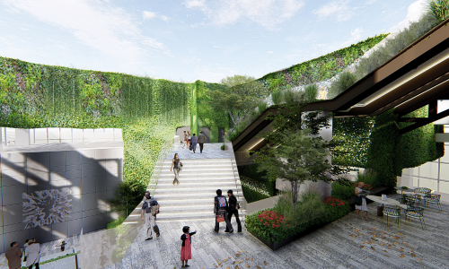 sky garden at thamrin nine office tower