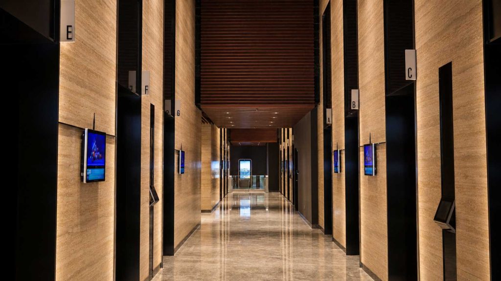 Luminary Tower office lift lobby