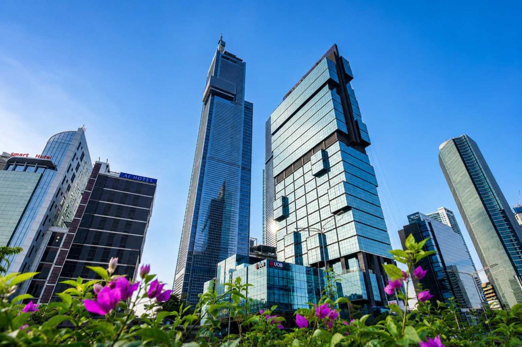 Thamrin Nine office complex within the Thamrin and Dukuh Atas business area